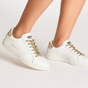 Vintage Havana Jess Sneakers Gold White Star Shoes Size 8 NEW Retail $125